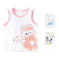 thumbnail image 1 of Girls Summer Cute Tops Sleeveless Strap Tank Top Outerwear Size 3-6 Months ,Pink, 1 of 4