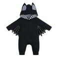 thumbnail image 1 of Halloween My First Outfit Baby Boy Girl Clothes Bat Clothes Hoodie Romper Playsuit Jumpsuits, 1 of 9