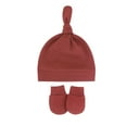thumbnail image 1 of Newborn Hats, Audhol Newborn Hats Autumn Winter Soft & Warm Knotted Cap for Boys and Girls - Organic Toddler Hats 0-6 Month Old Mittens infant Toddler Gloves Newborn Mittens G One Size, 1 of 2