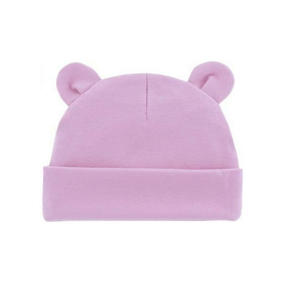 Newborn Hospital Hat 0-12Months Preemie Boys Girls Beanie Solid Infant Baby Ears Bonnet Infant Cotton Hats 1pc