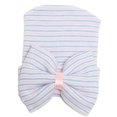 thumbnail image 1 of Newborn Hospital Hat Infant Baby Hat Cap with Big Bow Soft Cute Knot Nursery Beanie, 1 of 6