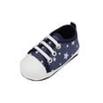 thumbnail image 1 of Newborn Infant Baby Anti-slip Soft Sole Prewalker Star Canvas Shoes, 1 of 4