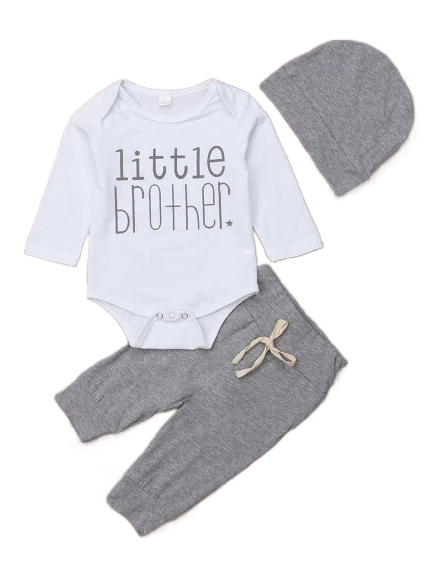 Fatyb Clothes For Baby Long Sleeve Cotton Romper With Hat Newborn Infant Boys Girls Jumpsuit Outfits