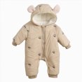 thumbnail image 1 of Newborn Infant Baby Boy Fall Jumpsuit Letter Embroidery Romper, 1 of 9