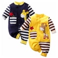 thumbnail image 1 of Newborn Infant Baby Boy Giraffe Romper Jumpsuit Bodysuit Clothes Home Outfit, 1 of 9
