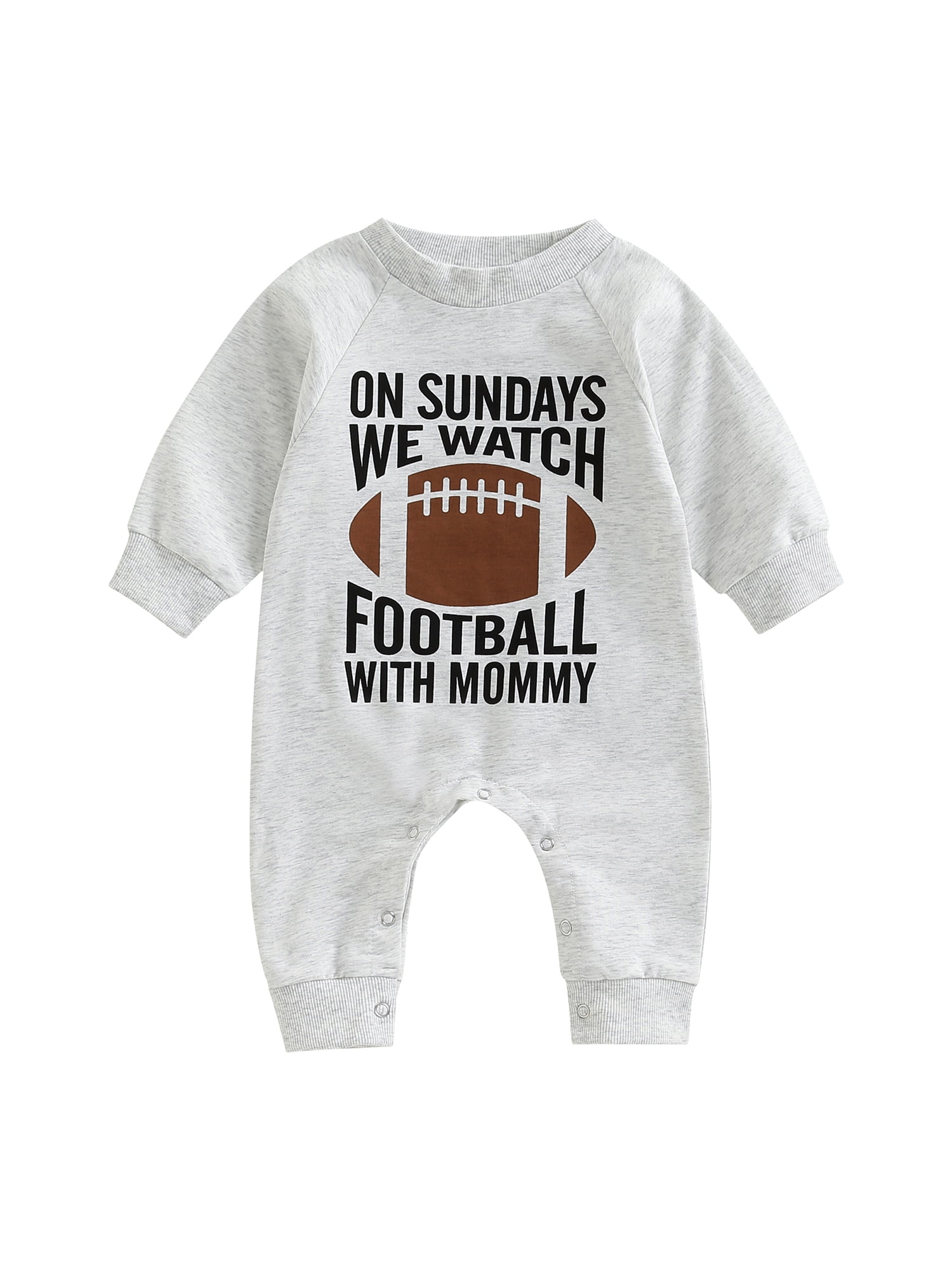 Newborn Infant Baby Boy Girl On Sundays We Watch Football with
