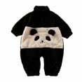 thumbnail image 1 of Newborn Infant Baby Boy Girl Romper Long Sleeve Flannel Jumpsuit Outfits Cute Zipper Winter Warm Fleece Soft Onesie Playsuit Outfit, 1 of 3