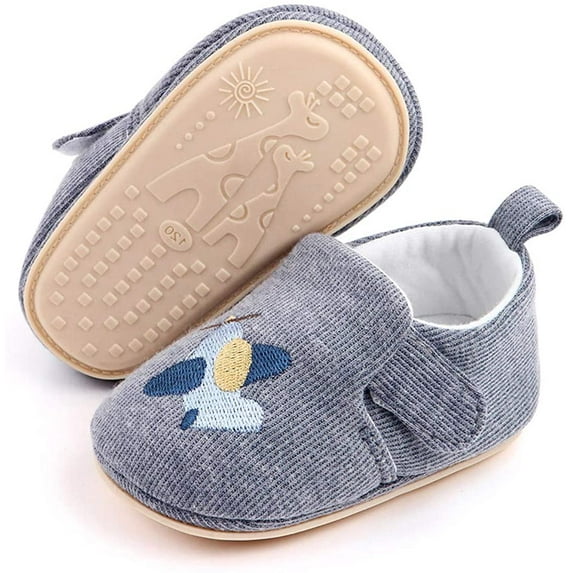 Newborn Infant Baby Boys Girls Cute Cartoon Slipper Soft Non Skid Sole Slip On House Animal Indoor Sock Shoes Crib Moccasins for New Walkers