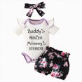 thumbnail image 1 of Newborn Infant Baby Girl 2 Piece Summer Outfits Tank Romper Top + Ruffle Bloomer Shorts Set Clothes Kaprioy, 1 of 4