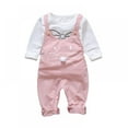 thumbnail image 1 of Newborn Infant Baby Girl Clothes Cotton Rompers Cartoon Mouse Cotton Jumpsuits Onesie with Pullover Sweatshirt for Infant Girls, 1 of 6