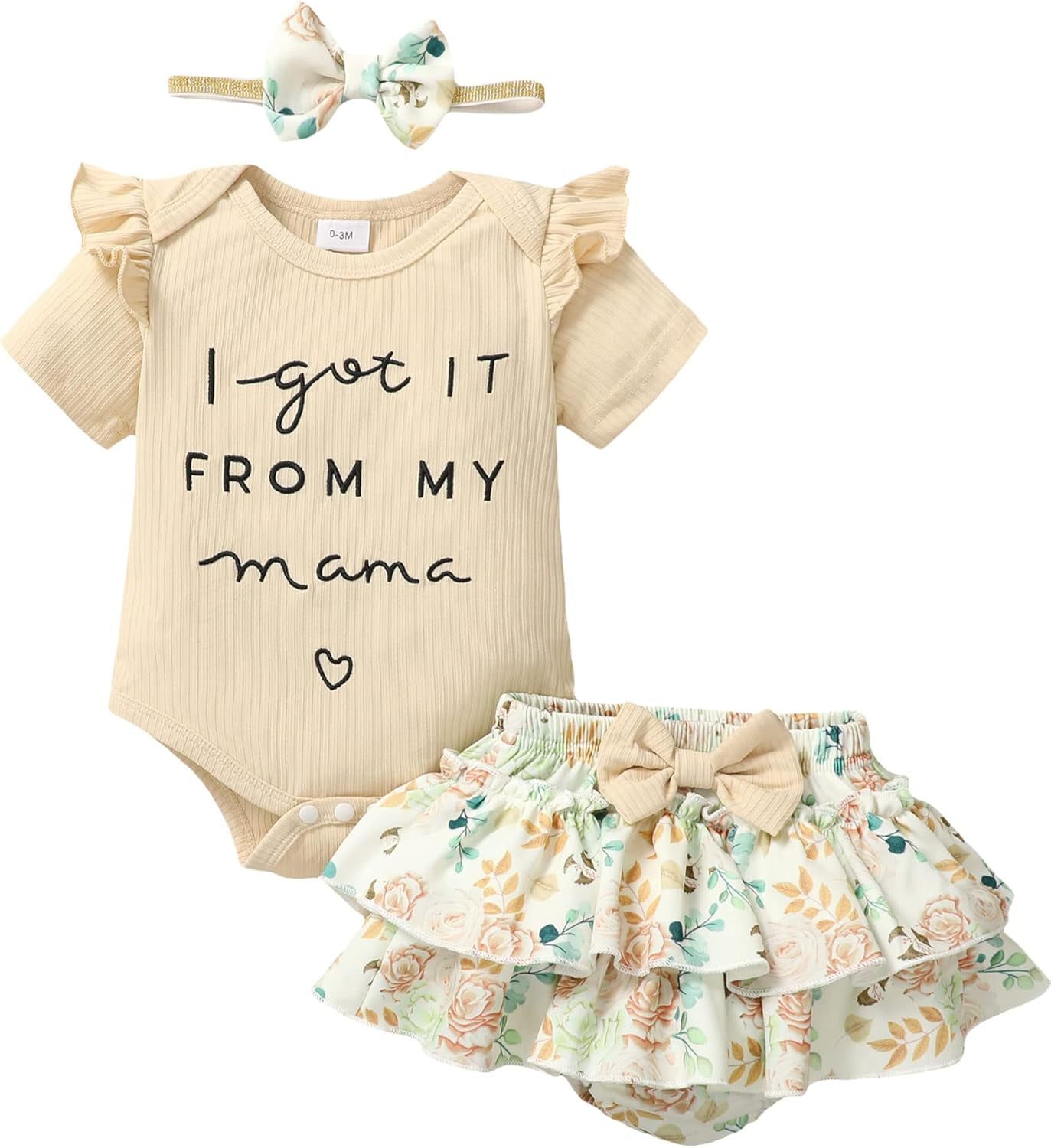 Newborn Infant Baby Girl Clothes Romper Shorts Set Floral Summer Outfits Cute Baby Clothes Girl