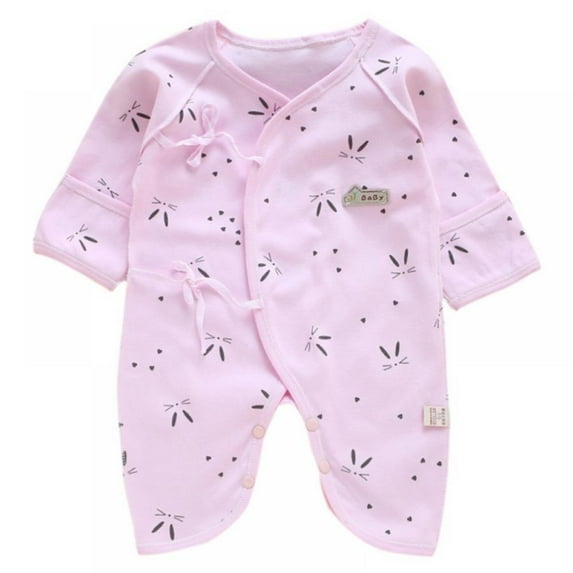 Newborn Infant Baby Girl Cotton Long Sleeve Romper One Piece Jumpsuit Fall Clothes Outfits