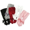 thumbnail image 1 of Newborn Infant Baby Girl Pantyhose Bowknot Leggings Long Socks Elastics High Waist Tights Long Stockings, 1 of 7