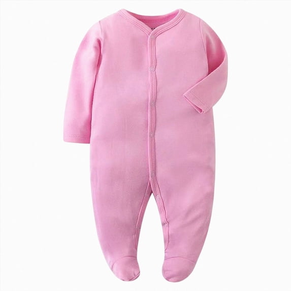 Newborn Infant Baby Girl Romper Jumpsuit for Girls Long Sleeve Bodysuit Fall Clothes