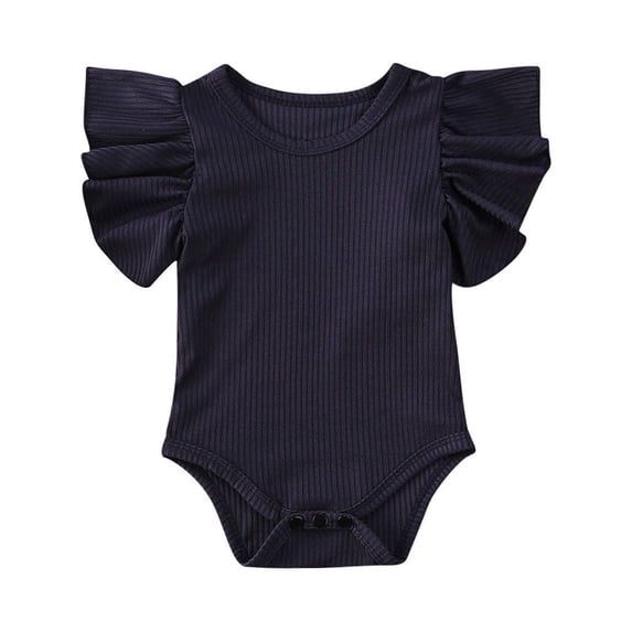 Newborn Infant Baby Girl Summer Romper Ruffle Sleeveless Jumpsuit Bodysuit Outift
