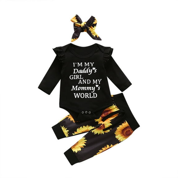 Newborn Infant Baby Girls Boys Christmas Print Romper Jumpsuit Sets