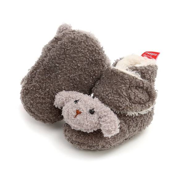 Newborn Infant Baby Girls Boys Warm Fleece Winter Booties Christmas First Walkers Shoes