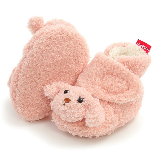 Newborn Infant Baby Girls Boys Warm Fleece Winter Booties Christmas First Walkers Shoes