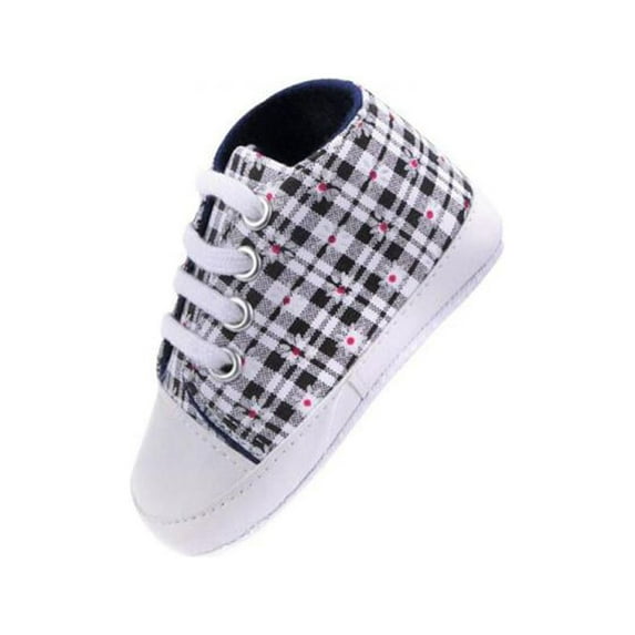 Newborn Infant Baby Kids Shoes Plaid Camouflage Soft Sole Crib Prewalker 0-18M