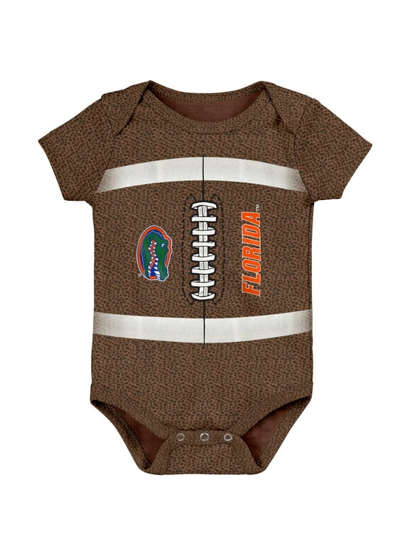 Newborn & Infant Brown Florida Gators Catch Me Football Bodysuit