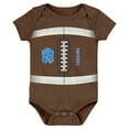 thumbnail image 1 of Newborn & Infant Brown North Carolina Tar Heels Catch Me Football Bodysuit, 1 of 1