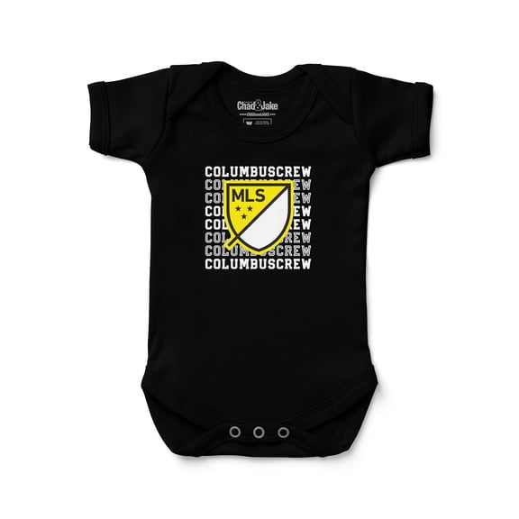 Newborn & Infant Chad & Jake Black Columbus Crew Retro Bodysuit