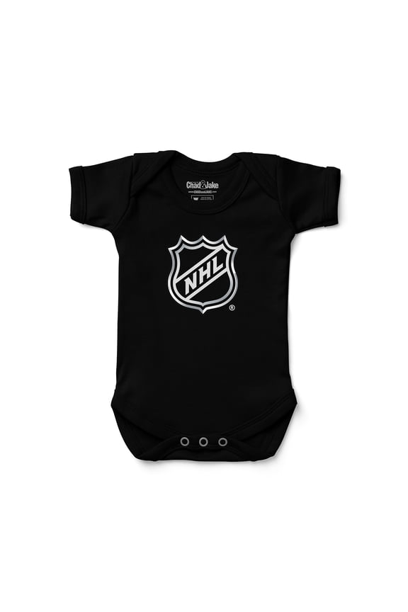 Newborn & Infant Chad & Jake Black NHL Logo Bodysuit