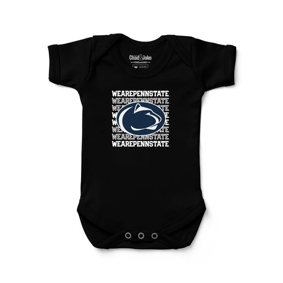 Newborn & Infant Chad & Jake Black Penn State Nittany Lions Retro Bodysuit