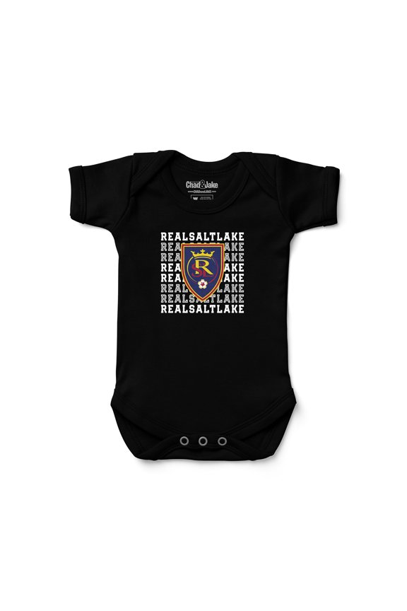 Newborn & Infant Chad & Jake Black Real Salt Lake Retro Bodysuit
