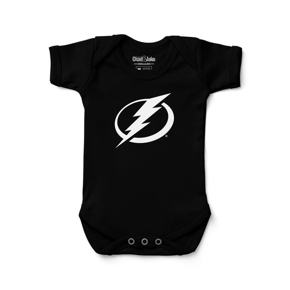 Newborn & Infant Chad & Jake Black Tampa Bay Lightning Primary Logo Bodysuit