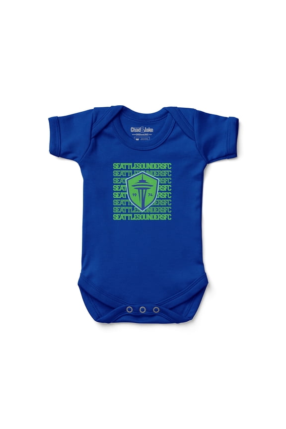 Newborn & Infant Chad & Jake Blue Seattle Sounders FC Retro Bodysuit