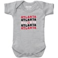 thumbnail image 1 of Newborn & Infant Chad & Jake  Heather Gray Atlanta Hawks Groovy Bodysuit, 1 of 1