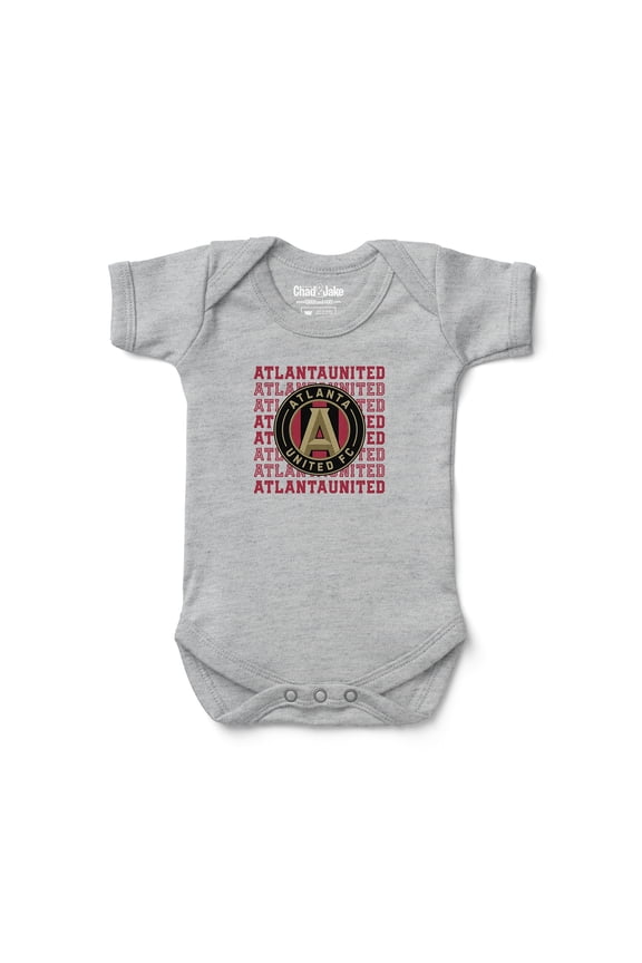 Newborn & Infant Chad & Jake Heather Gray Atlanta United FC Retro Bodysuit