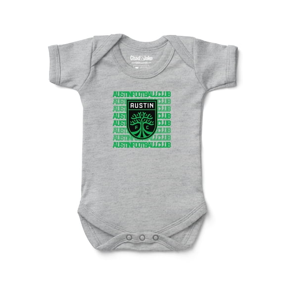 Newborn & Infant Chad & Jake Heather Gray Austin FC Retro Bodysuit