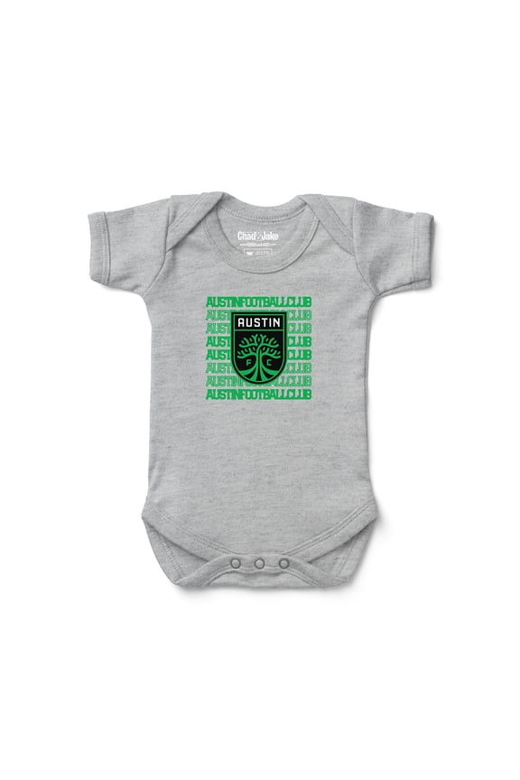 Newborn & Infant Chad & Jake Heather Gray Austin FC Retro Bodysuit