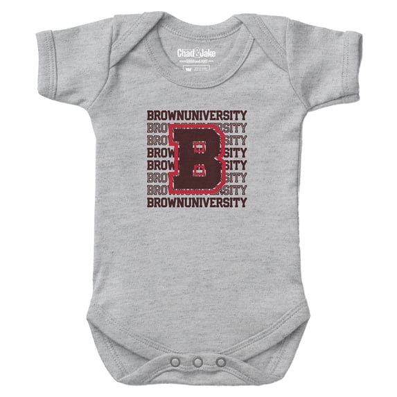 Newborn & Infant Chad & Jake Heather Gray Brown Bears Retro Bodysuit