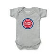 thumbnail image 1 of Newborn & Infant Chad & Jake Heather Gray Detroit Pistons Primary Logo Bodysuit, 1 of 1