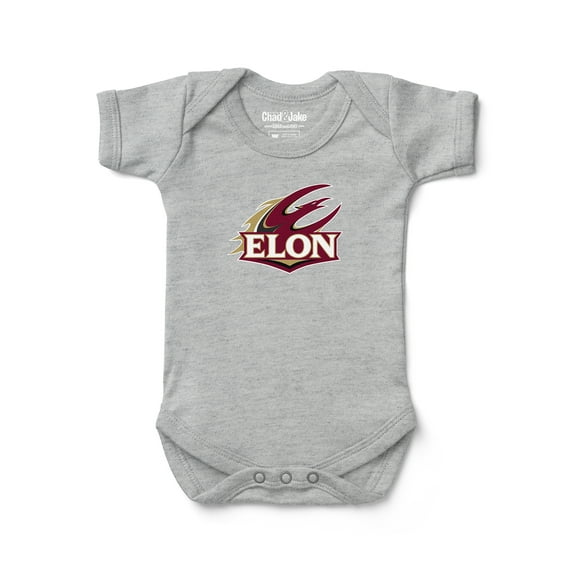 Newborn & Infant Chad & Jake Heather Gray Elon Phoenix Logo Bodysuit