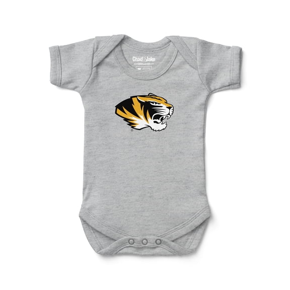 Newborn & Infant Chad & Jake Heather Gray Missouri Tigers Secondary Logo Bodysuit