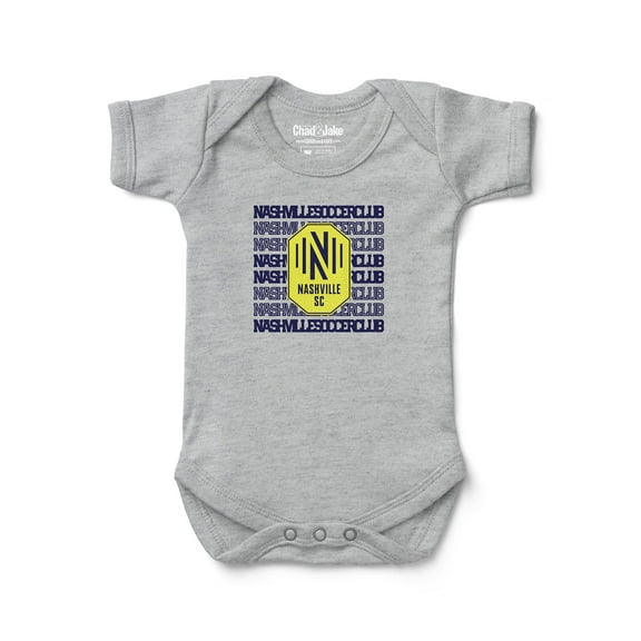 Newborn & Infant Chad & Jake Heather Gray Nashville SC Retro Bodysuit