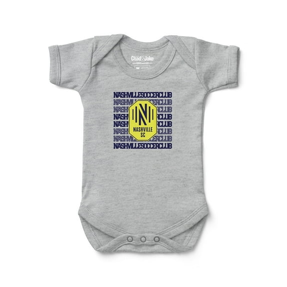 Newborn & Infant Chad & Jake Heather Gray Nashville SC Retro Bodysuit