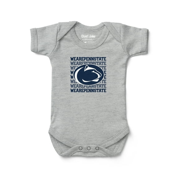 Newborn & Infant Chad & Jake Heather Gray Penn State Nittany Lions Retro Bodysuit