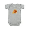 thumbnail image 1 of Newborn & Infant Chad & Jake Heather Gray Phoenix Suns Primary Logo Bodysuit, 1 of 1