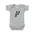 thumbnail image 1 of Newborn & Infant Chad & Jake Heather Gray San Antonio Spurs Primary Logo Bodysuit, 1 of 1