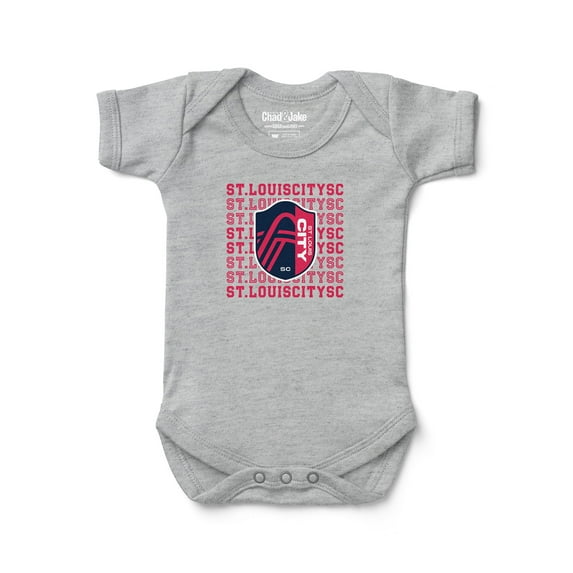 Newborn & Infant Chad & Jake Heather Gray St. Louis CITY SC Retro Bodysuit
