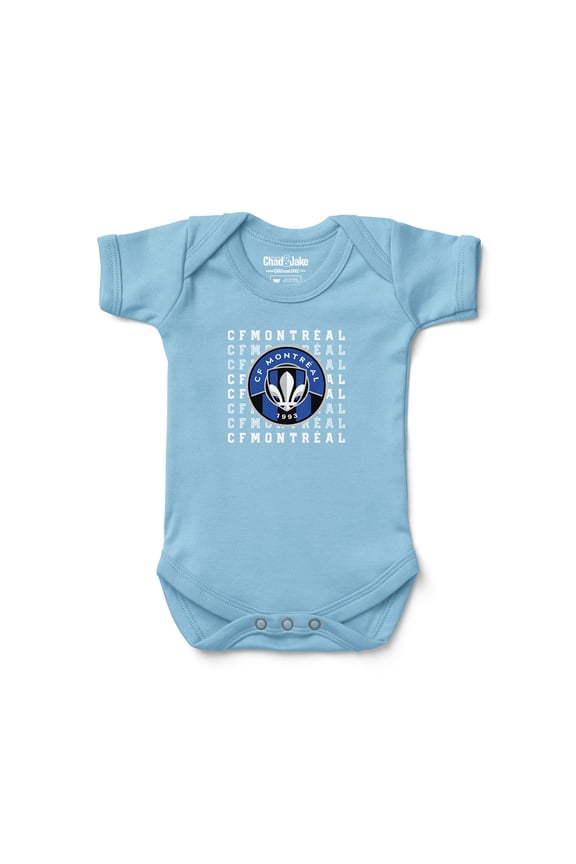 Newborn & Infant Chad & Jake Light Blue CF Montreal Retro Bodysuit