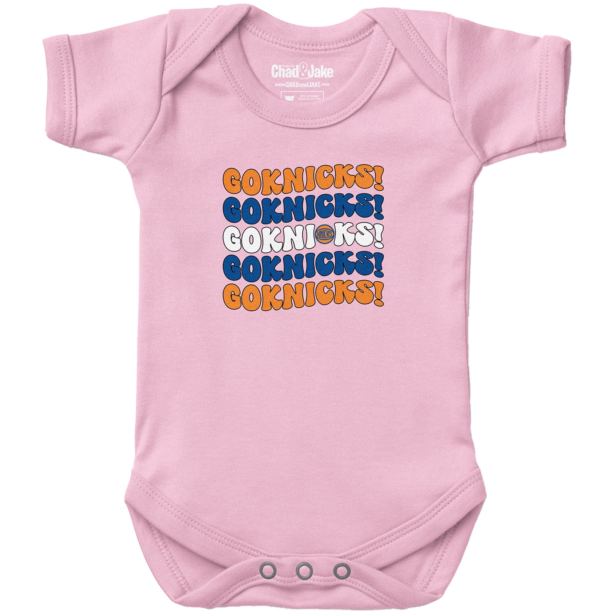 Newborn Infant Chad Jake Light Pink New York Knicks Groovy