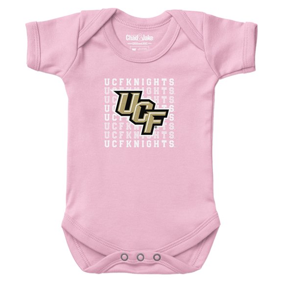 Newborn & Infant Chad & Jake Light Pink UCF Knights Retro Bodysuit