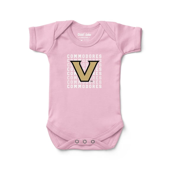 Newborn & Infant Chad & Jake Light Pink Vanderbilt Commodores Retro Bodysuit