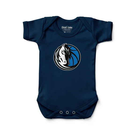 Newborn & Infant Chad & Jake Navy Dallas Mavericks Primary Logo Bodysuit
